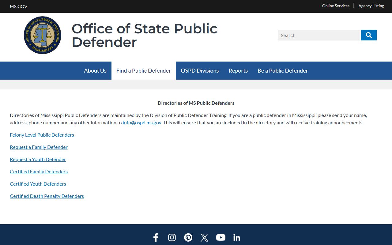 Grenada County arrest records and charges with public defender lookup