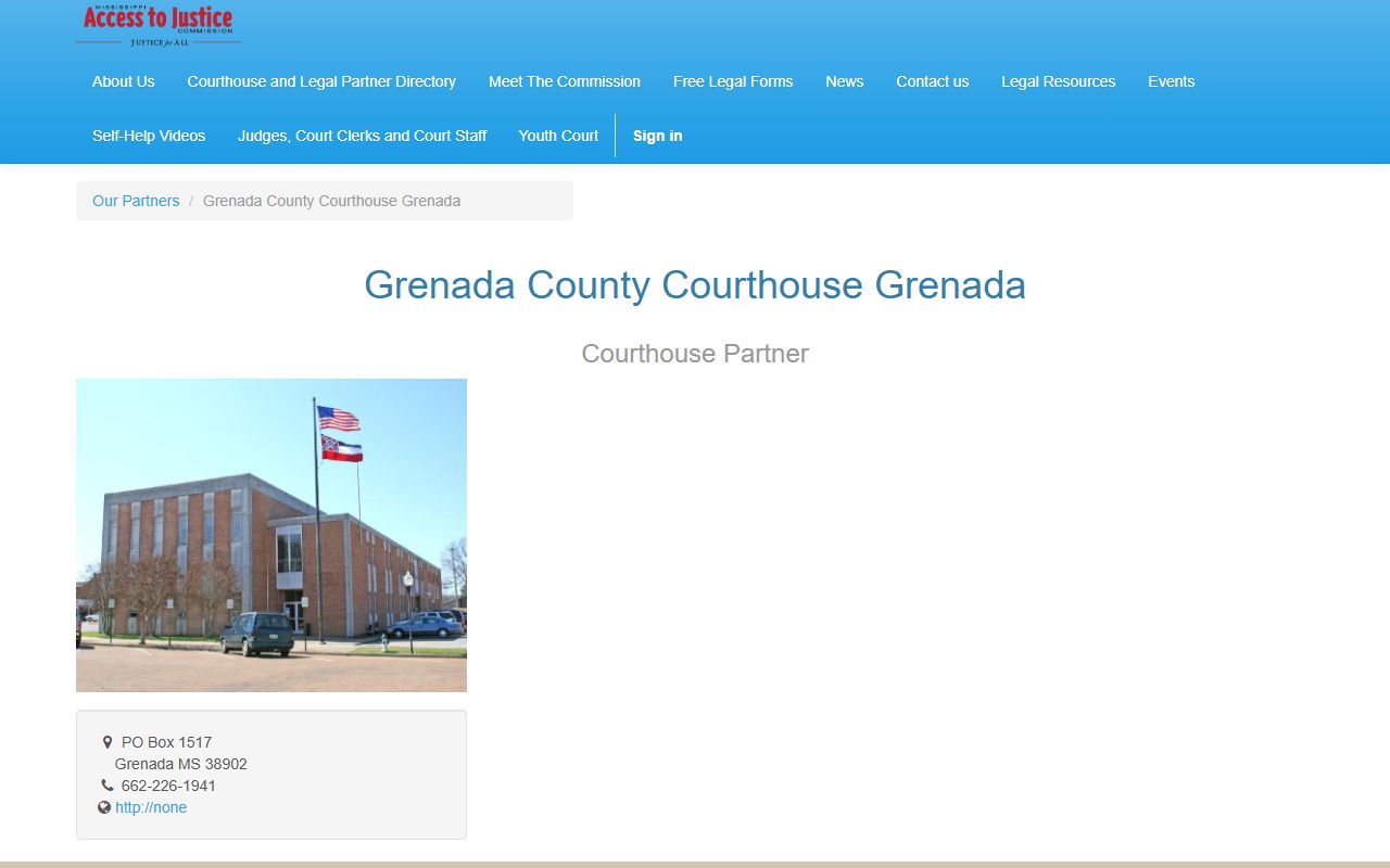 Grenada County Court records and courthouse access partner listing