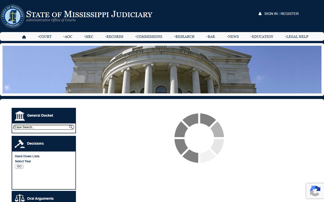 Grenada County Court records within the Mississippi judiciary system